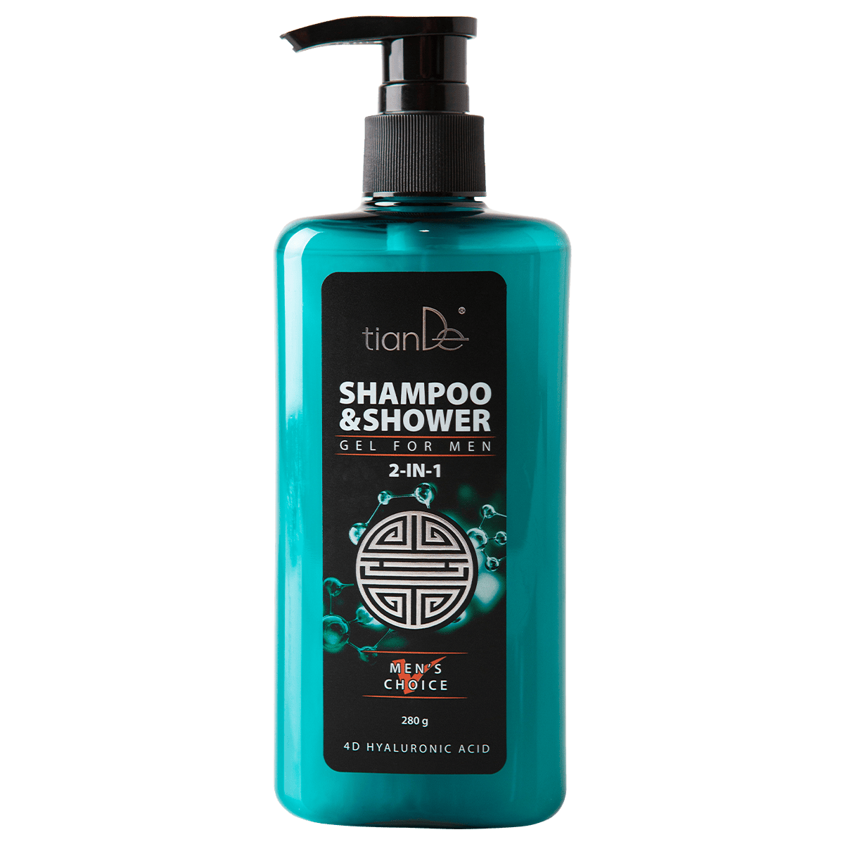 2-in-1 shampoo & shower gel for men with silver oxide, 280g